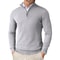 Mens Quarter Zip Mock Neck Slim Fit Lightweight Pullover Sweater 12