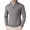 Mens Quarter Zip Mock Neck Slim Fit Lightweight Pullover Sweater 13