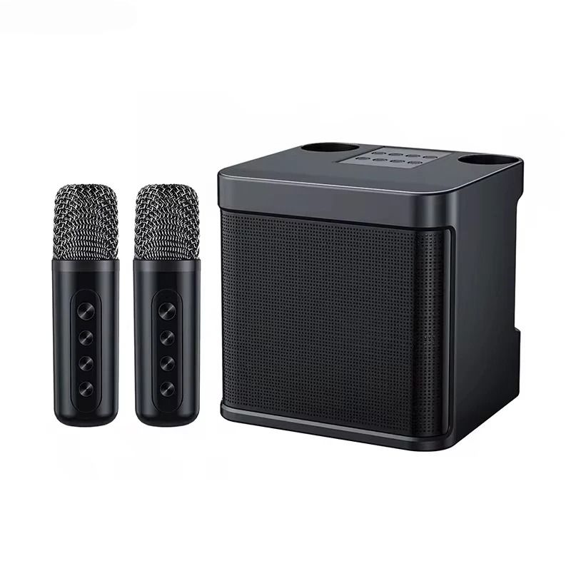 Portable Karaoke Machine With Dual Microphones Bluetooth Speaker For Adults And Kids 7
