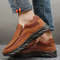 Men Leather Casual Loafers Breathable Comfortable Flat Sneakers 1
