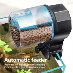 automatic fish tank feeder intelligent large capacity aquarium feeder