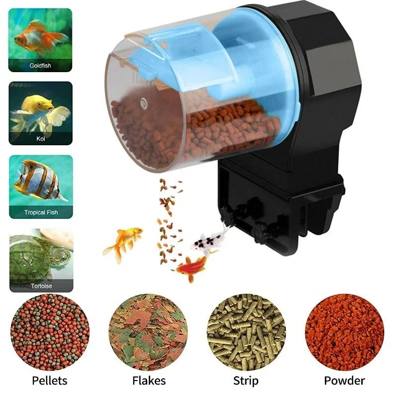 Automatic Fish Tank Feeder Intelligent Large Capacity Aquarium Feeder 2