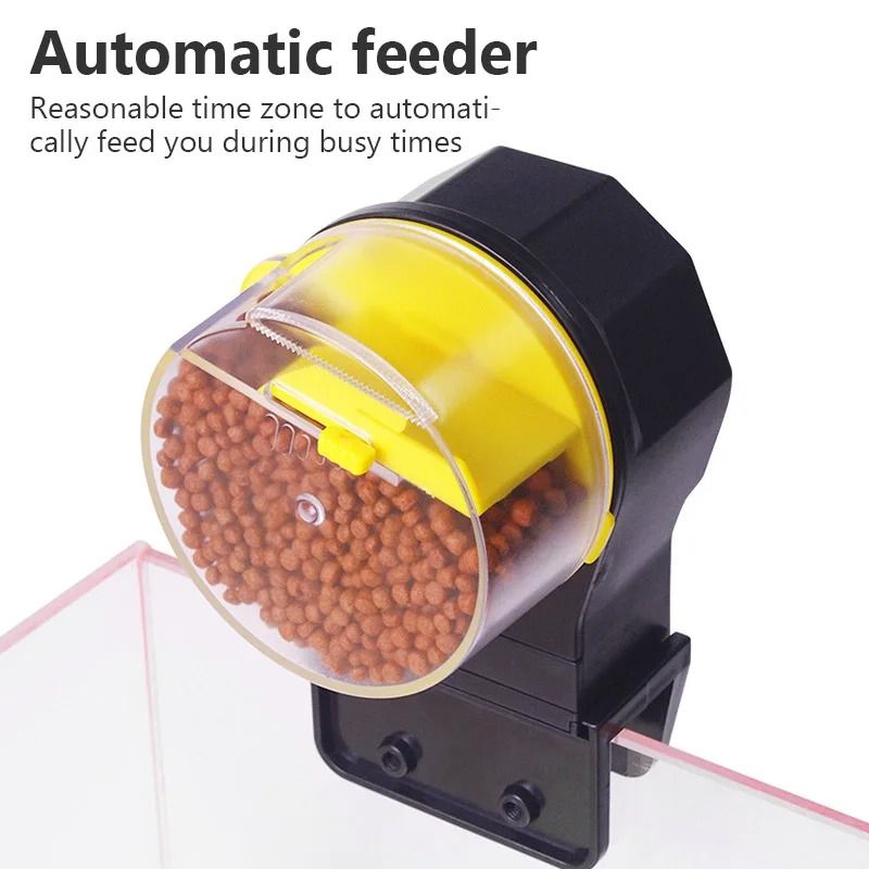 Automatic Fish Tank Feeder Intelligent Large Capacity Aquarium Feeder 6