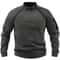 Men Tactical Outdoor Fleece Jacket Warm Windproof Thermal Hiking Pullover 9