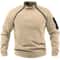 Men Tactical Outdoor Fleece Jacket Warm Windproof Thermal Hiking Pullover 7