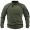 Men Tactical Outdoor Fleece Jacket Warm Windproof Thermal Hiking Pullover 8