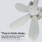 E27 Ceiling Fan Light With Remote Control And Adjustable LED Modes 2
