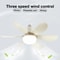 E27 Ceiling Fan Light With Remote Control And Adjustable LED Modes 6