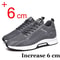 Mens Elevator Sneakers With Hidden Heel Insole Height Increasing Casual Shoes 10