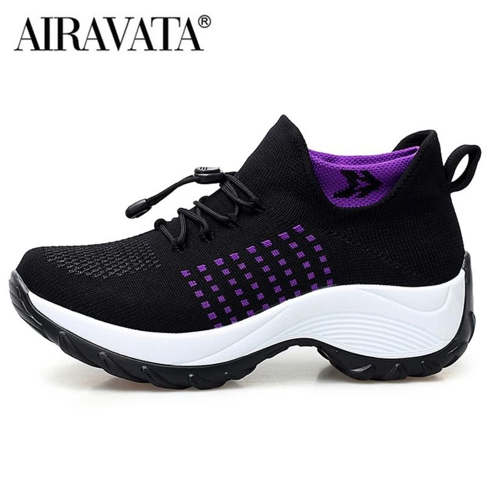Women Breathable Walking Sneakers Non Slip Casual Shoes 7