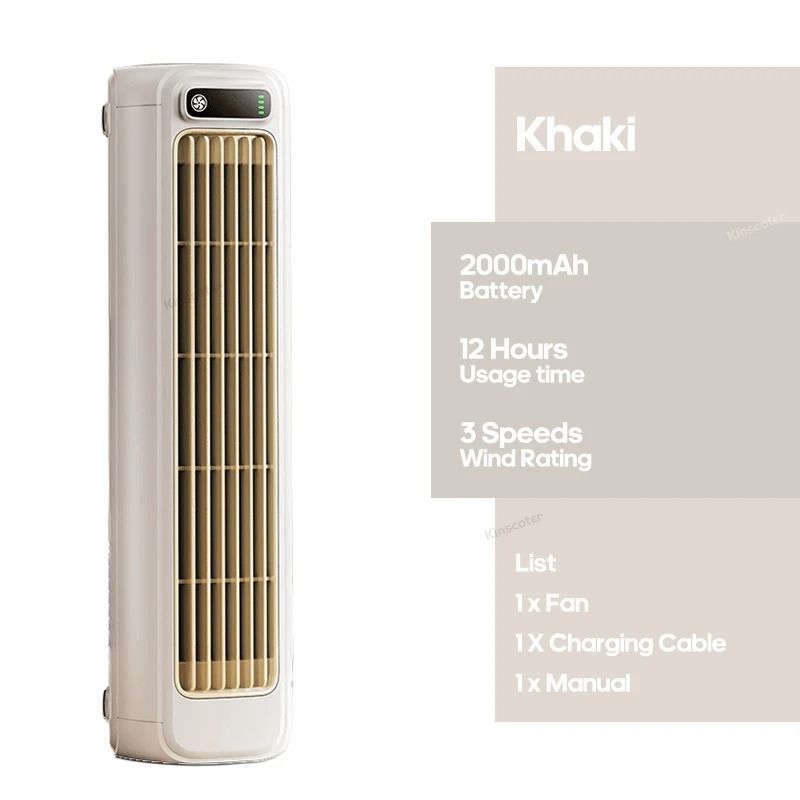 Portable Air Conditioner Fan With Rechargeable Battery Quiet Desktop And Wall Mount 8