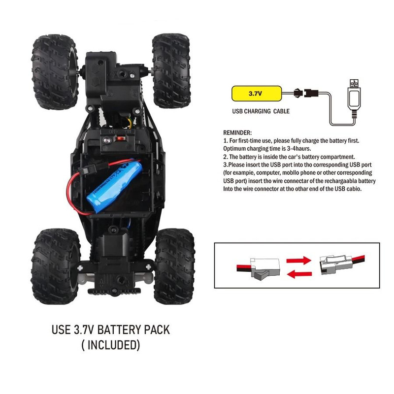 Remote Control OffRoad Climbing Car With Lights And AntiSlip Tires 6