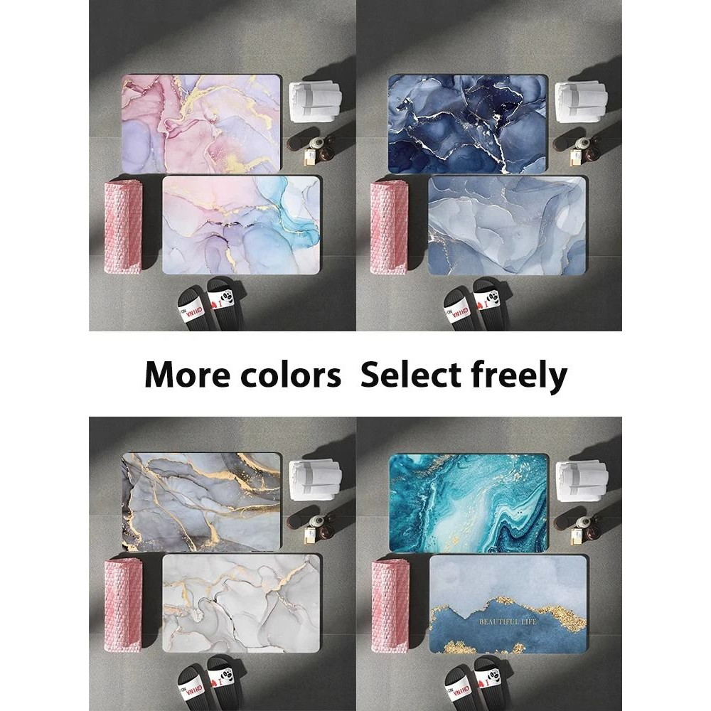 Luxury Bathroom Mat Anti Slip Super Absorbent Quick Dry Washable Rug 4