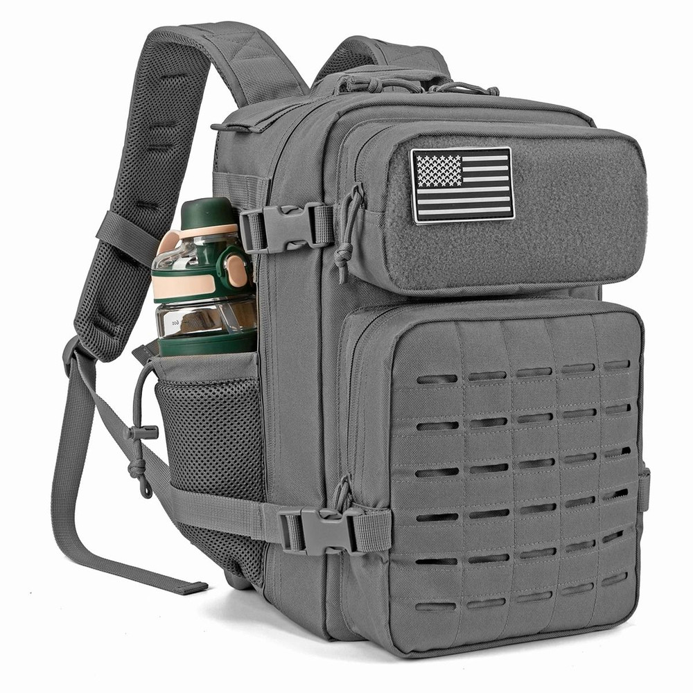 25L Tactical Backpack With MOLLE System And Bottle Holder For Hiking Fitness And Survival 9