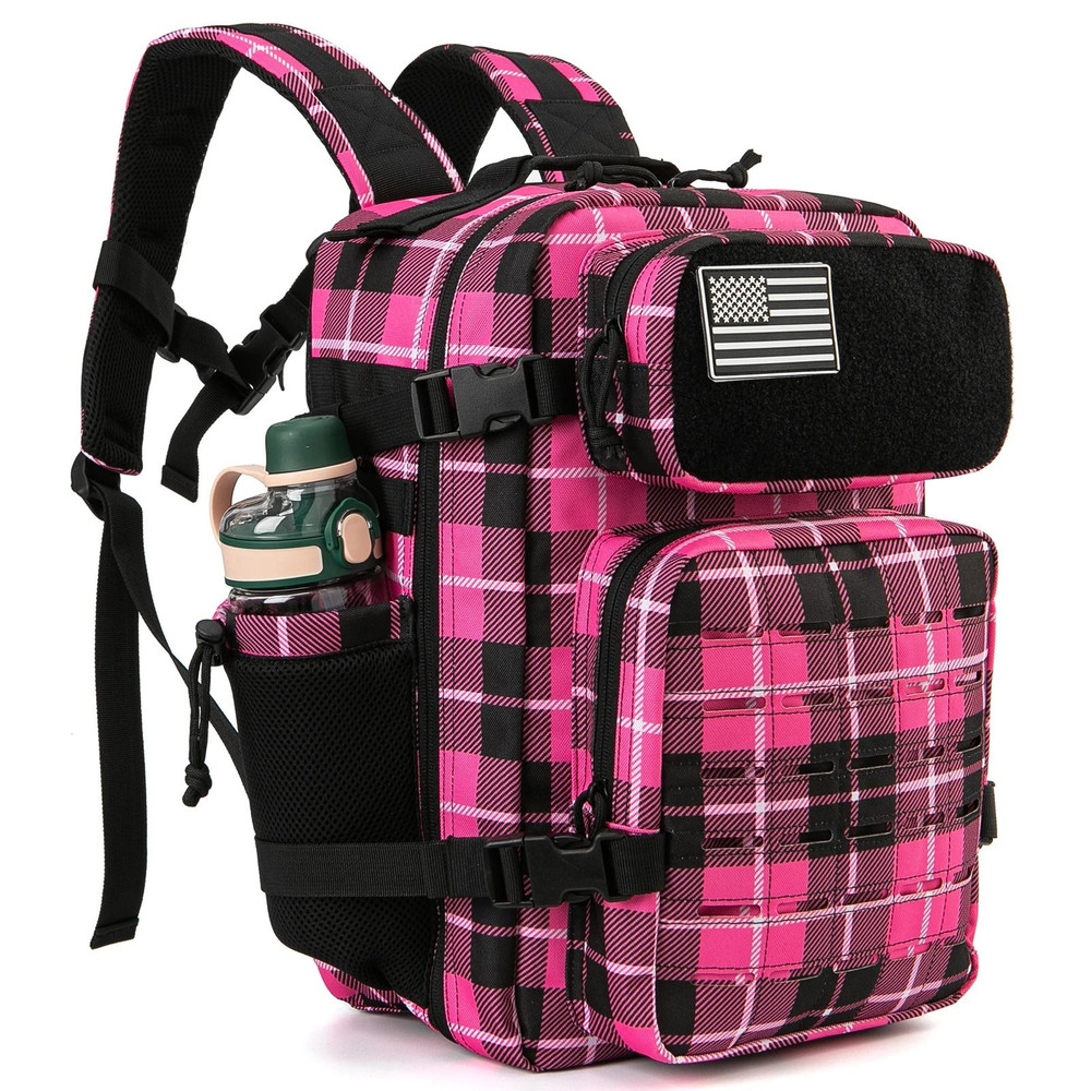 25L Tactical Backpack With MOLLE System And Bottle Holder For Hiking Fitness And Survival 13