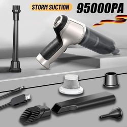 wireless car vacuum cleaner with strong suction handheld wet and dry dual use