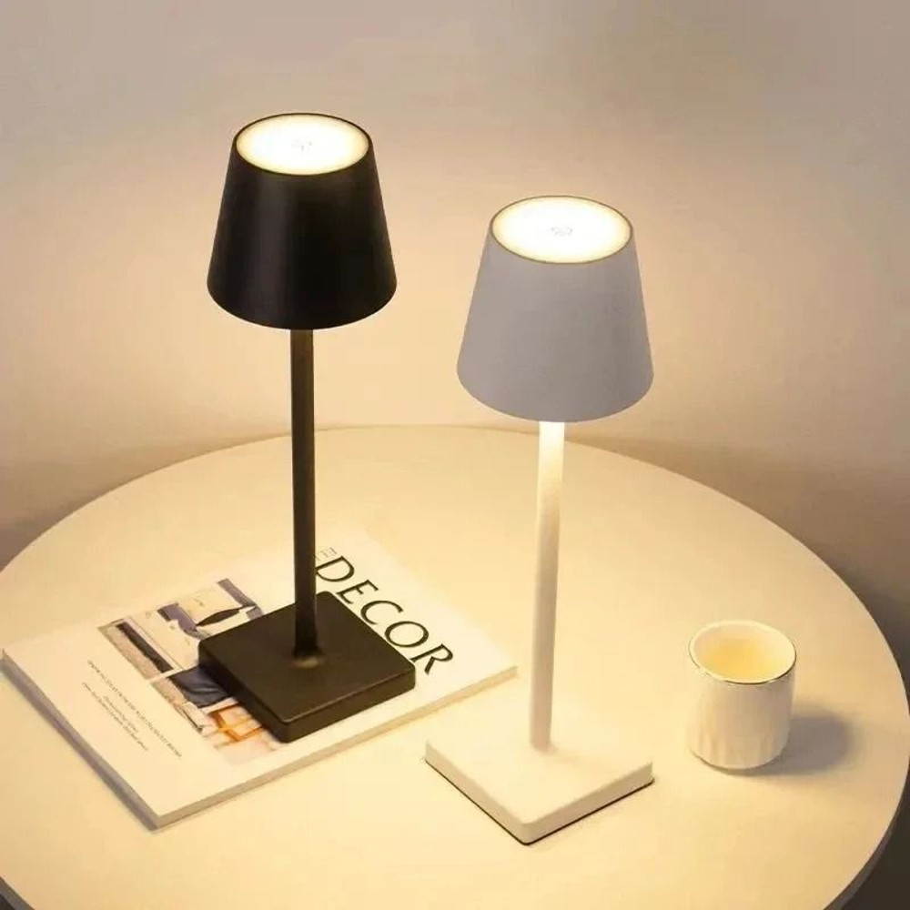 LED Rechargeable Desk Lamp Wireless Touch Control Waterproof Table Light 0
