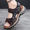 Mens Genuine Leather Roman Sandals Comfortable Summer Beach Flip Flops 0
