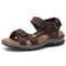 Mens Genuine Leather Roman Sandals Comfortable Summer Beach Flip Flops 7