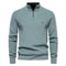 Mens Cotton Zip Cardigan High Collar Knitted Sweater 6