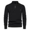 Mens Cotton Zip Cardigan High Collar Knitted Sweater 7
