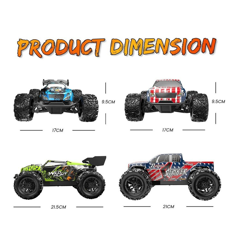 Off Road RC Monster Truck 24GHz Remote Control Car With Shockproof Suspension 6