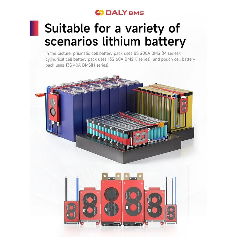 DALY BMS Liion And LiFePO4 Battery Management System With Balance Function 15A100A 2