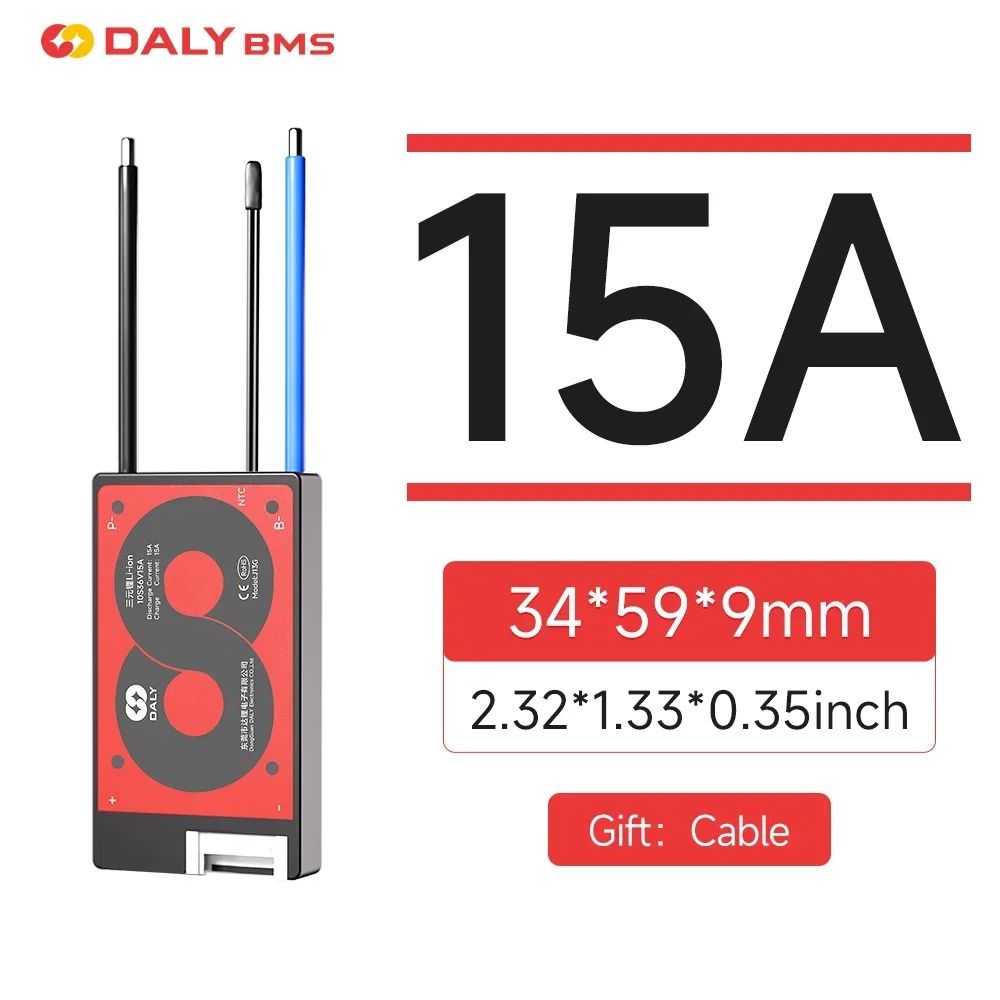 DALY BMS Liion And LiFePO4 Battery Management System With Balance Function 15A100A 6
