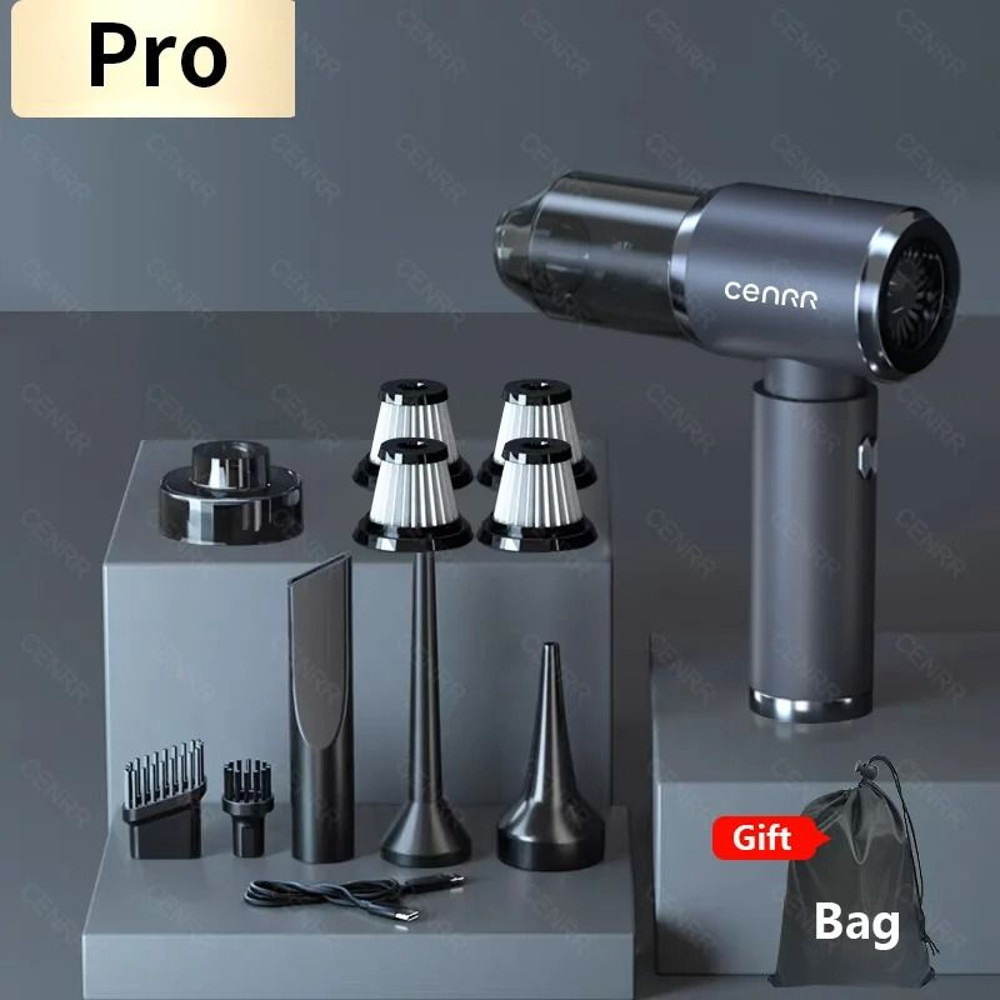 Mini Car Vacuum Cleaner Wireless Handheld 210000Pa Powerful Portable Cleaner 12