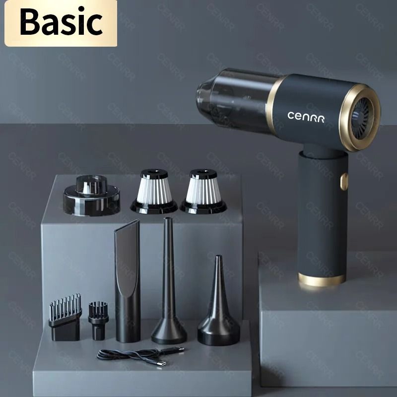 Mini Car Vacuum Cleaner Wireless Handheld 210000Pa Powerful Portable Cleaner 8