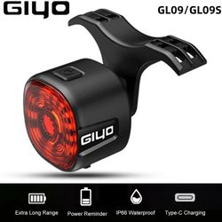 smart bicycle brake rear light led taillight with auto on off and usb type c charging