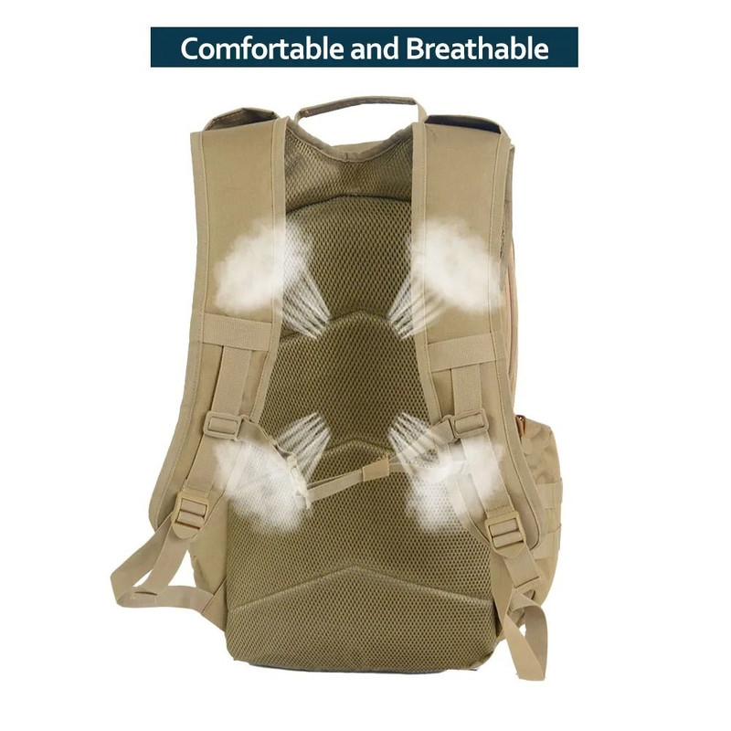 45L Waterproof Tactical Backpack Outdoor Rucksack For Hiking Camping And Fishing 6