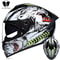 Full Face Motorcycle Helmet With Double Visor Winter Warm Racing Sports Helmet 9
