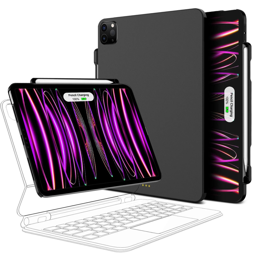 Magnetic Case With Pencil Holder For IPad Pro IPad Air And Magic Keyboard Compatibility 0