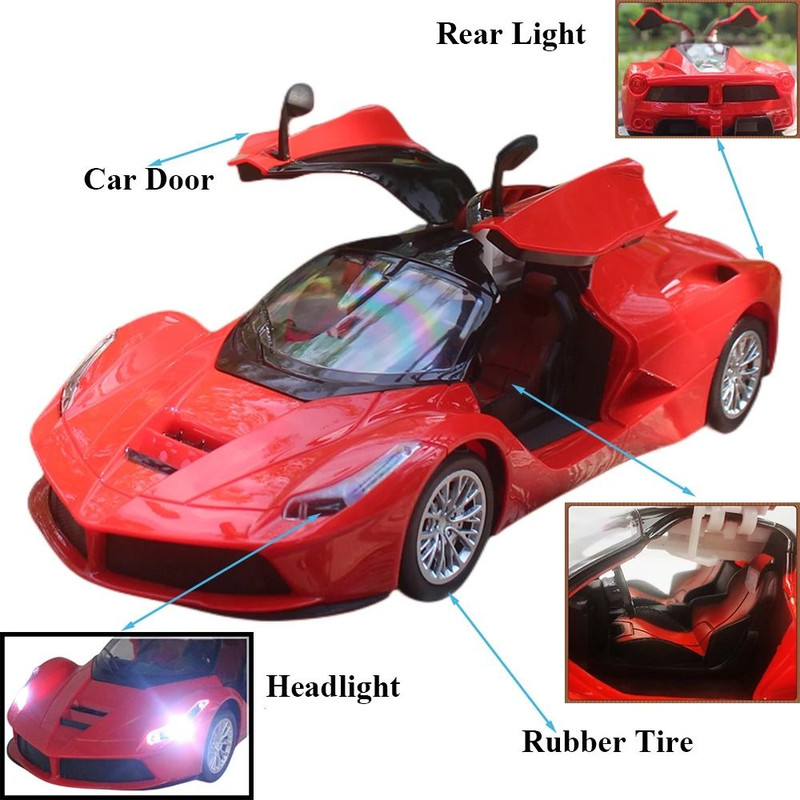 RC Sportscar With Remote Control Opening Doors And Lights 4
