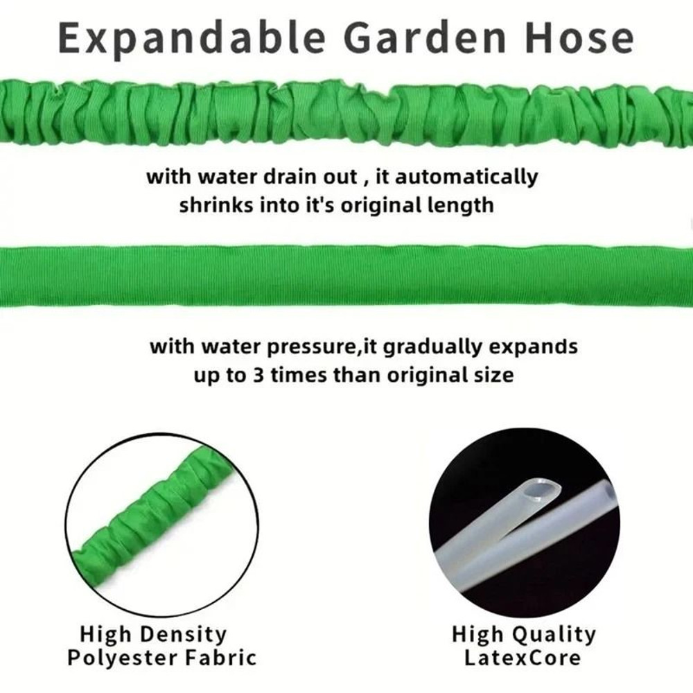 Expandable Garden Hose With HighPressure Spray Nozzle And 7 Functions 4