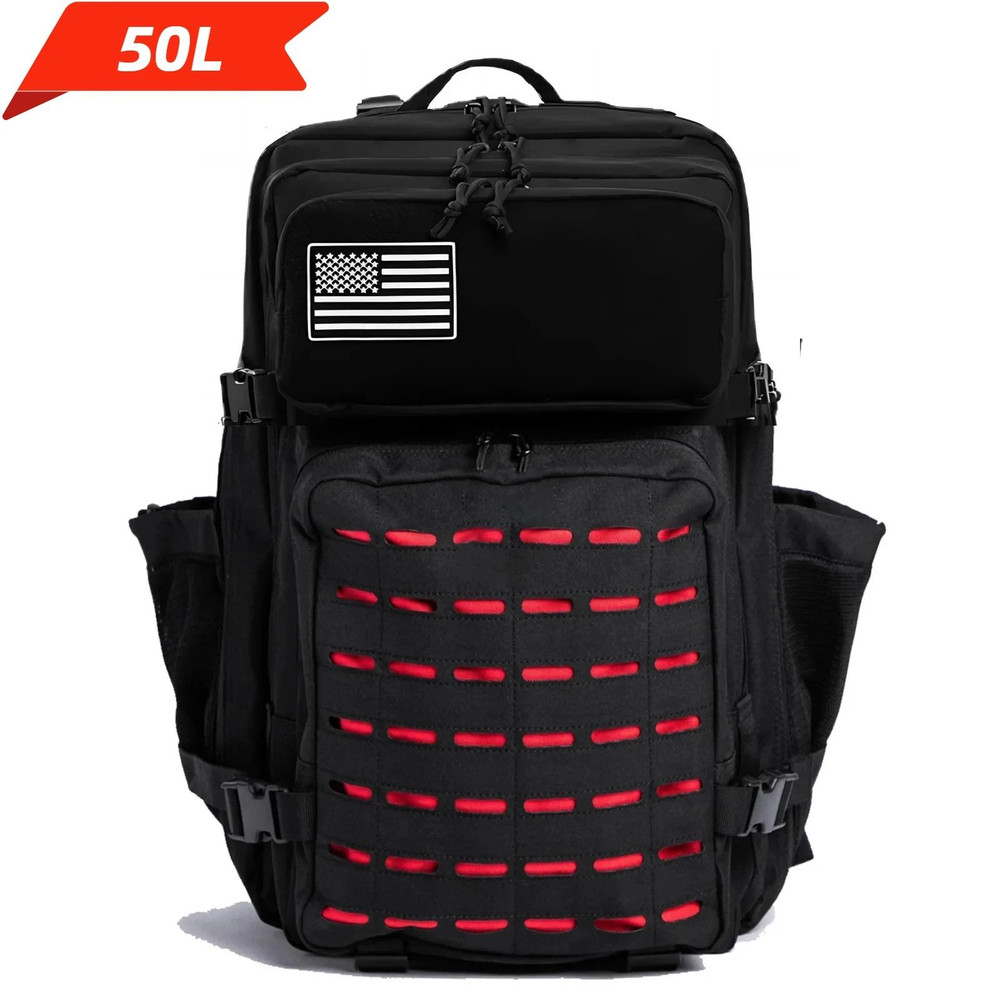 25L  50L Tactical Backpack With MOLLE System And Dual Bottle Holders 9