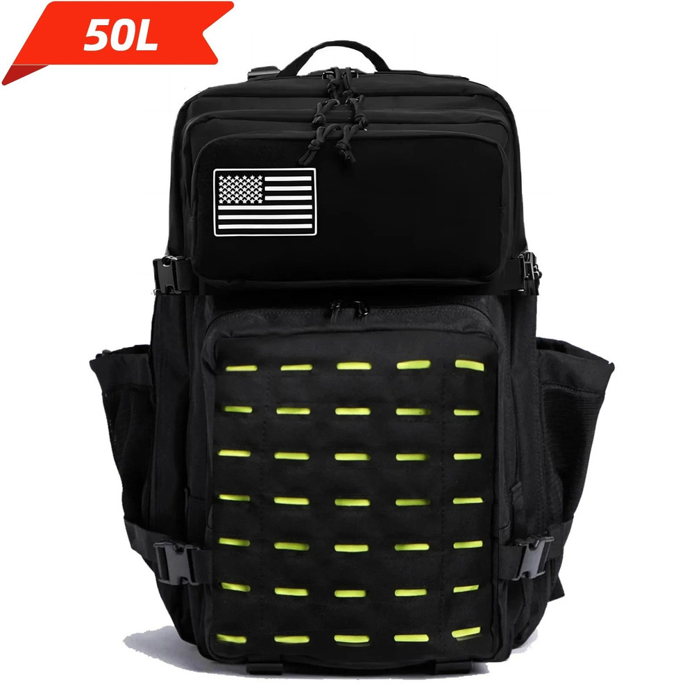 25L  50L Tactical Backpack With MOLLE System And Dual Bottle Holders 10