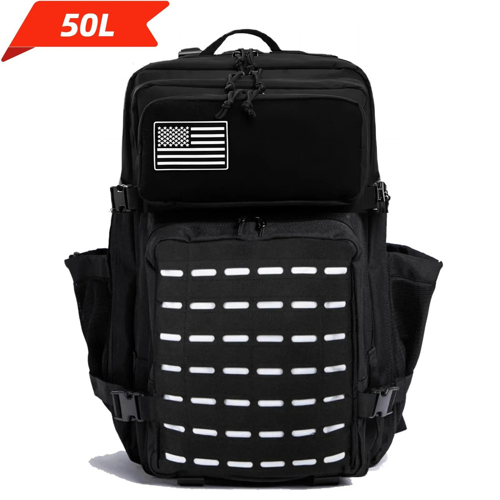 25L  50L Tactical Backpack With MOLLE System And Dual Bottle Holders 11