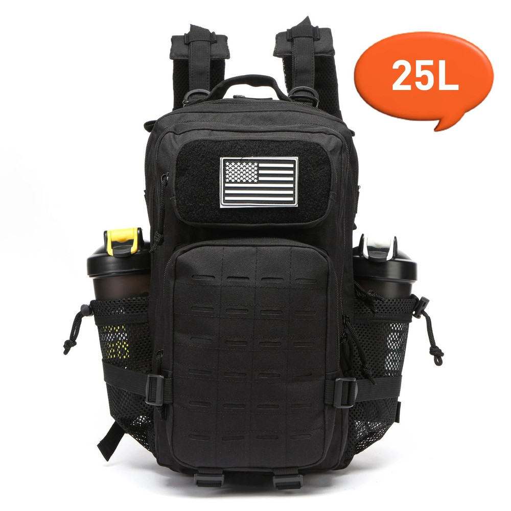 25L  50L Tactical Backpack With MOLLE System And Dual Bottle Holders 15