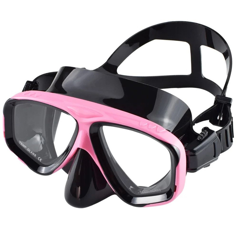 Snorkel And Diving Mask With Tempered Glass Lens And Silicone Skirt 7
