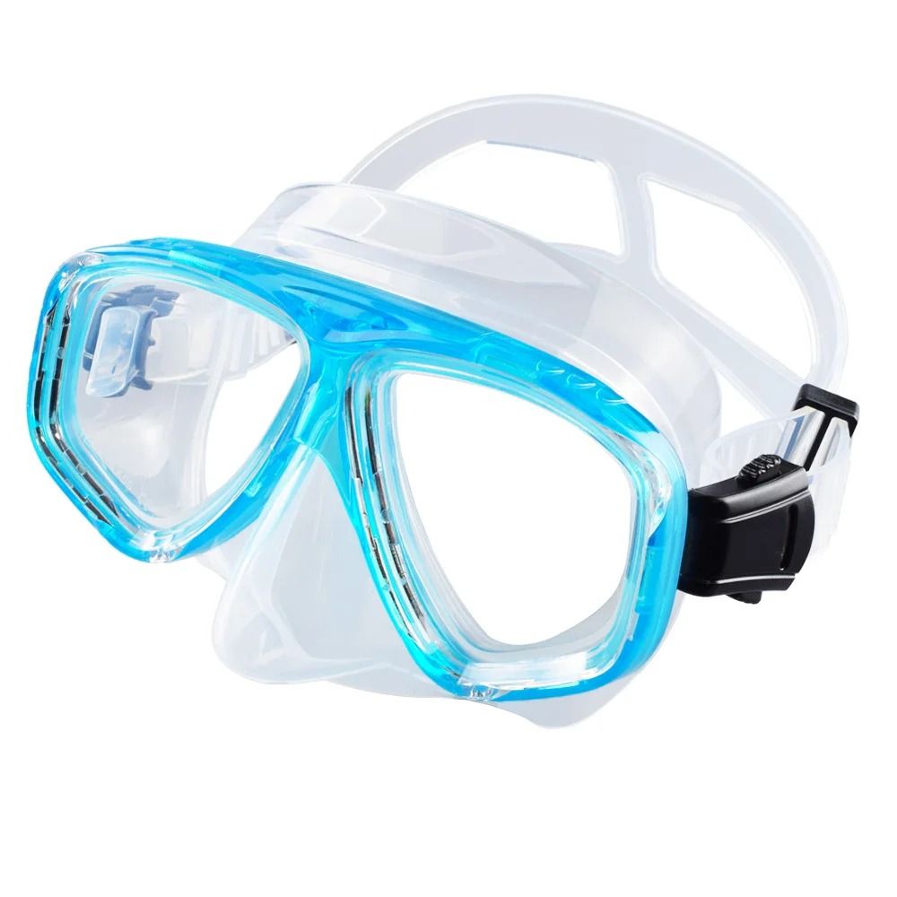 Snorkel And Diving Mask With Tempered Glass Lens And Silicone Skirt 14