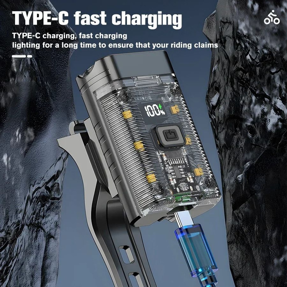 Rechargeable LED Bike Headlight With Waterproof Design And Multiple Modes 3