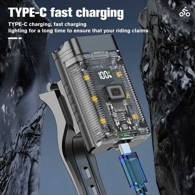 Rechargeable LED Bike Headlight With Waterproof Design And Multiple Modes 3