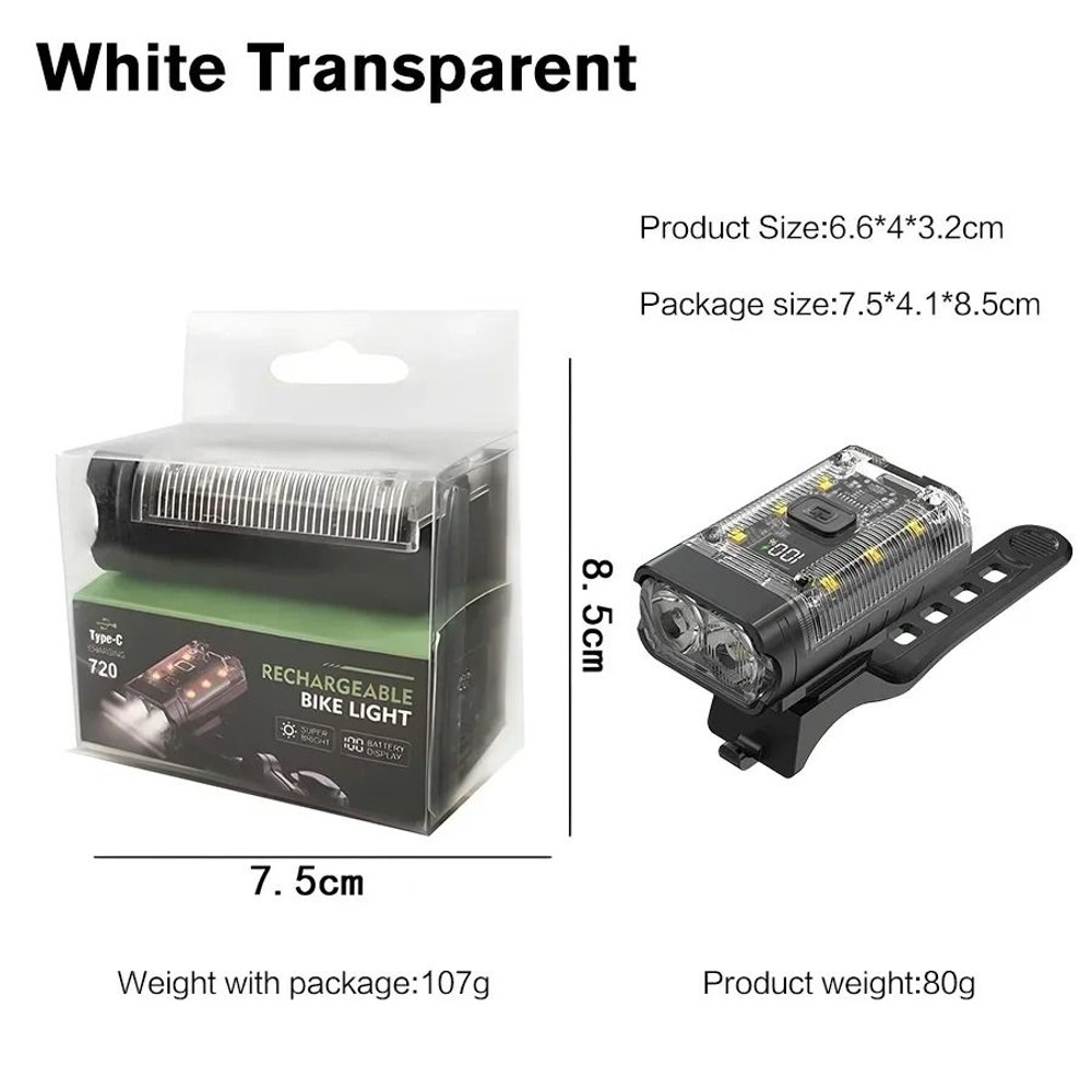 Rechargeable LED Bike Headlight With Waterproof Design And Multiple Modes 5