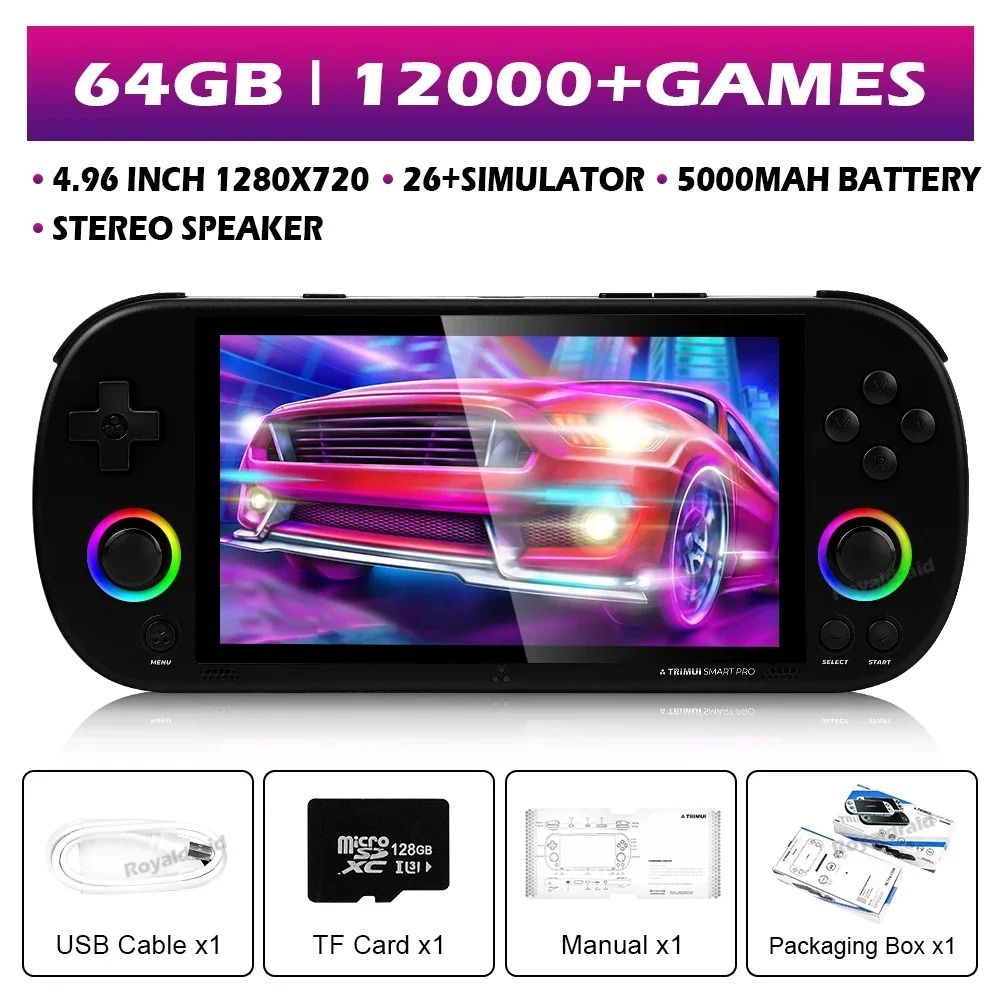 Smart Pro Handheld Game Console With 496 IPS Screen And Retro Game Support 5