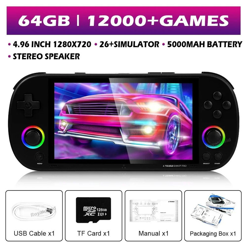 Smart Pro Handheld Game Console With 496 IPS Screen And Retro Game Support 5