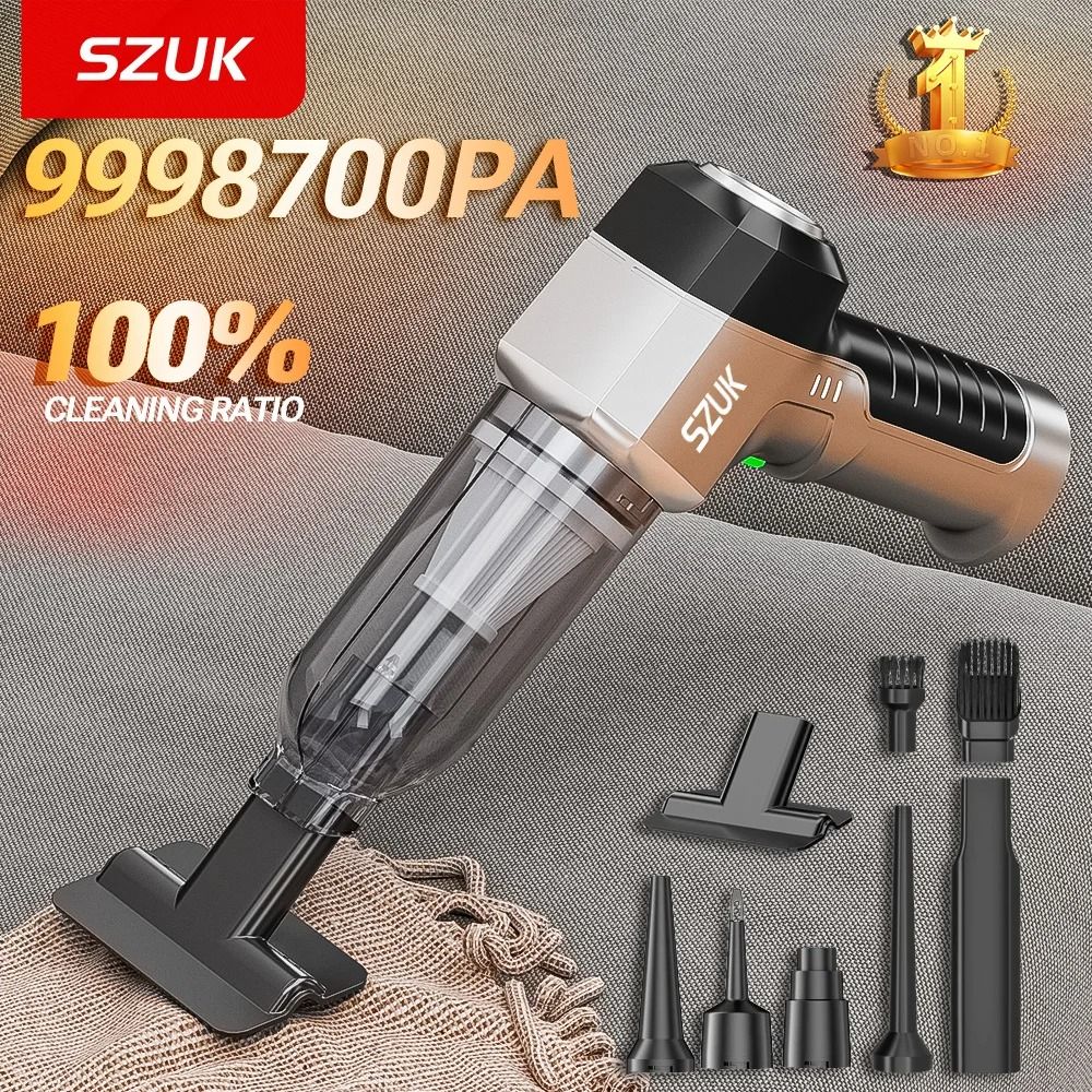 High Power Cordless Car Vacuum Cleaner With 9998700Pa Suction 0