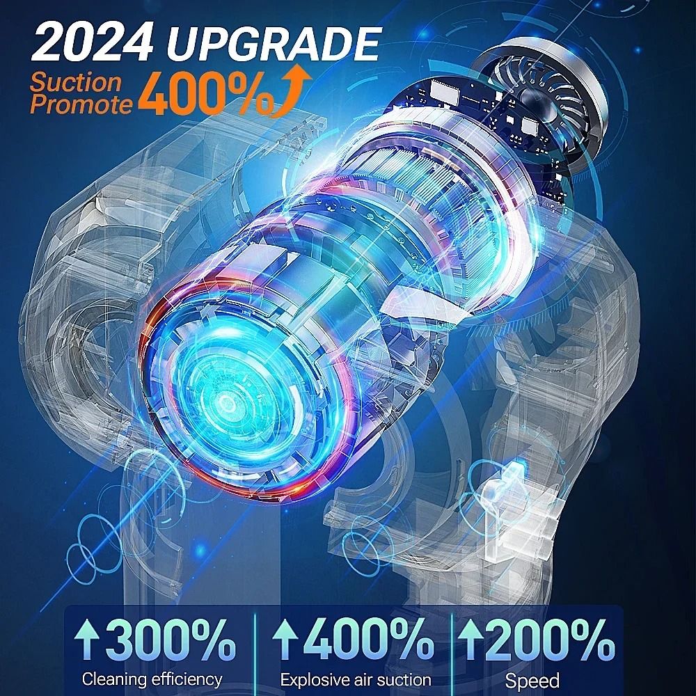 High Power Cordless Car Vacuum Cleaner With 9998700Pa Suction 4