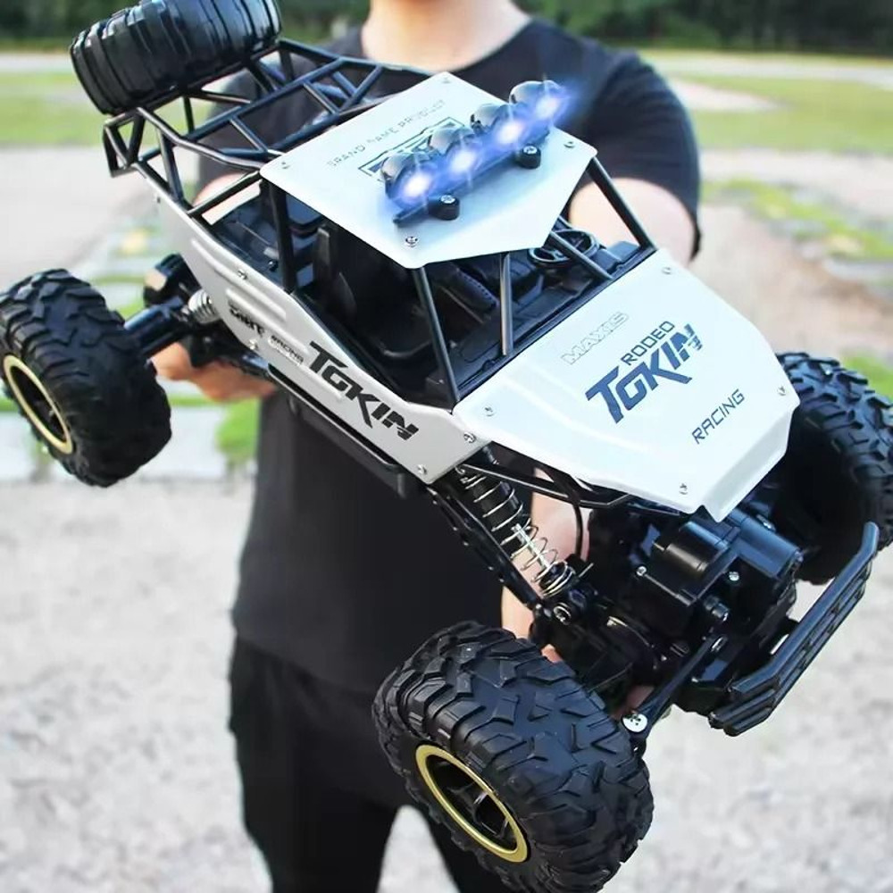 RC Off Road Monster Truck 4WD With LED Lights 24GHz Remote Control Car 1